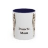 11oz Pomchi Dog Mom Mug, Navy, front view