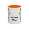 11oz Pomchi Dog Mom Mug, Orange, front view