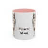 11oz Pomchi Dog Mom Mug, Pink, front view
