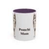 11oz Pomchi Dog Mom Mug, Purple, front view