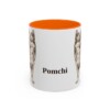 11oz Pomchi Mug, Orange, front view