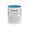 11oz Pomchi Mug, Light Blue, front view