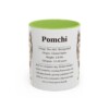 11oz Pomchi Mug, Light Green, front view