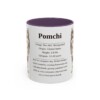 11oz Pomchi Mug, Purple, front view