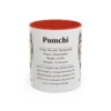 11oz Pomchi Mug, Red, front view