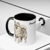 11oz Pomeranian Mug, Black, lifestyle photo