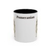11oz Pomeranian Mug, Black, front view
