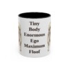 11oz-pomeranian-mug-humor-black-front 11oz Funny Pomeranian Mug, Black, front view