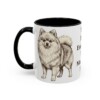 11oz-pomeranian-mug-humor-black-left 11oz Funny Pomeranian Mug, Black, left side view