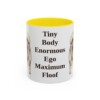 11oz-pomeranian-mug-humor-yellow 11oz Funny Pomeranian Mug, Yellow, front view