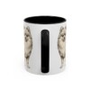 11oz Pomeranian Latin Mug, Black, back view
