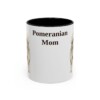 11oz Pomeranian Dog Mom Mug, Black, front view