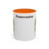 11oz Pomeranian Mug, Orange, front view
