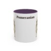 11oz Pomeranian Mug, Purple, front view