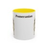 11oz Pomeranian Mug, Yellow, front view