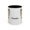11oz-pomsky-mug-black-front 11oz Pomsky Mug, Black, front view