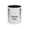 11oz-pomsky-mug-dad-navy 11oz Pomsky Dog Dad Mug, Navy, front view