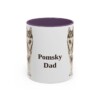 11oz-pomsky-mug-dad-purple 11oz Pomsky Dog Dad Mug, Purple, front view