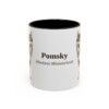 11oz-pomsky-mug-latin-black-front 11oz Pomsky Latin Mug, Black, front view
