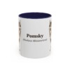 11oz-pomsky-mug-latin-navy 11oz Pomsky Latin Mug, Navy, front view