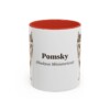 11oz-pomsky-mug-latin-red 11oz Pomsky Latin Mug, Red, front view