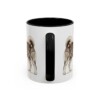 11oz Pomsky Mug, Black, back view