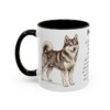 11oz Pomsky Mug, Black, left side view