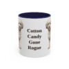 11oz Funny Poochon Mug, Navy, front view