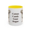 11oz Funny Poochon Mug, Yellow, front view