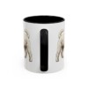 11oz Poochon Latin Mug, Black, back view