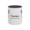 11oz Poochon Latin Mug, Purple, front view