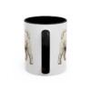 11oz Poochon Dog Mom Mug, Black, back view
