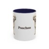 11oz Poochon Mug, Navy, front view