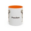 11oz Poochon Mug, Orange, front view