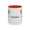 11oz Poochon Mug, Red, front view