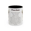 11oz Poochon Mug, Black, front view