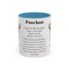 11oz Poochon Mug, Light Blue, front view