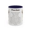 11oz Poochon Mug, Navy, front view