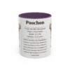 11oz Poochon Mug, Purple, front view