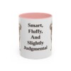 11oz Funny Poodle Mix Mug, Pink, front view