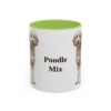 11oz-poodle-mix-mug-light-green 11oz Poodle Mix Mug, Light Green, front view