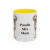 11oz-poodle-mix-mug-mom-yellow 11oz Poodle Mix Dog Mom Mug, Yellow, front view