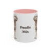 11oz-poodle-mix-mug-pink 11oz Poodle Mix Mug, Pink, front view