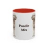11oz-poodle-mix-mug-red 11oz Poodle Mix Mug, Red, front view