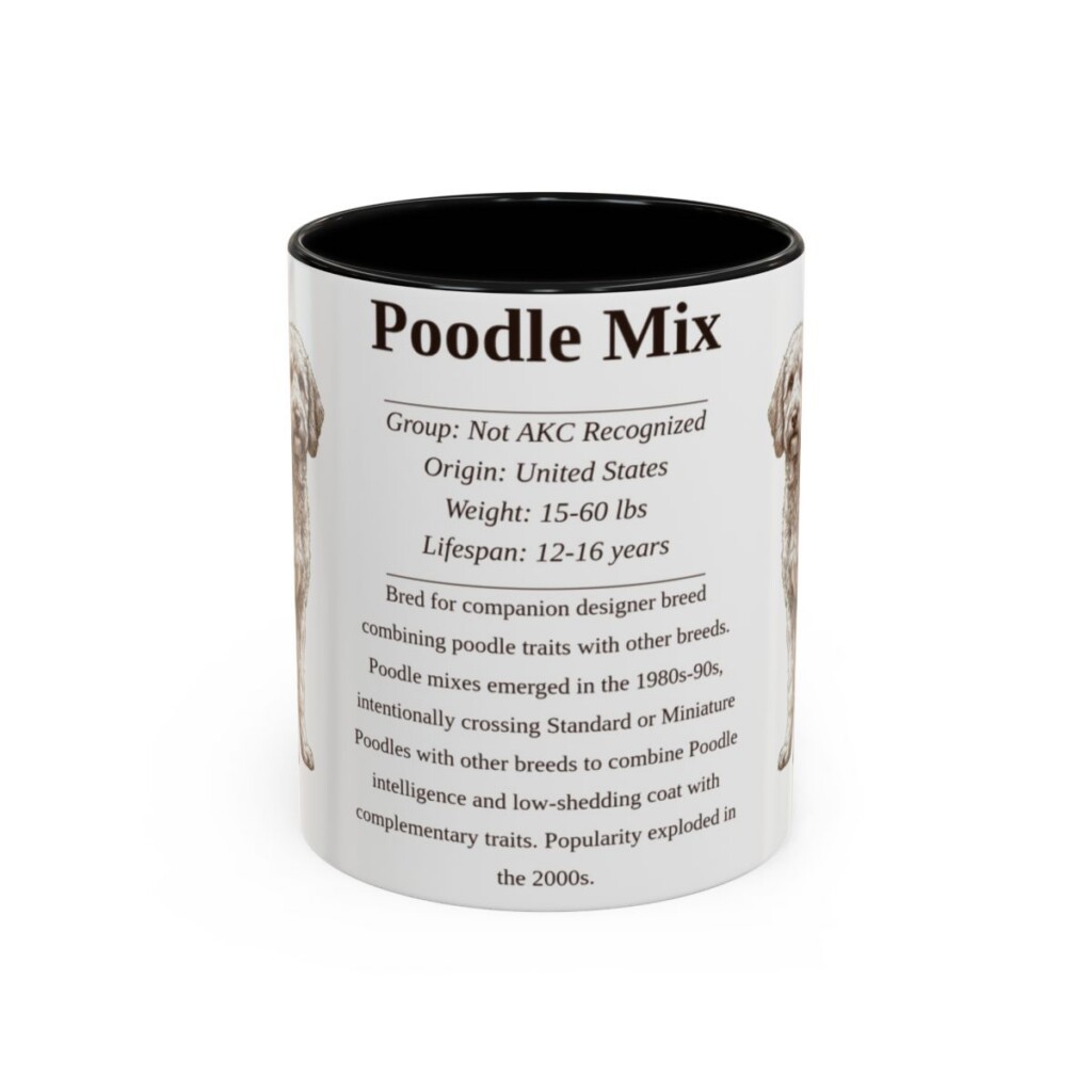 11oz-poodle-mix-mug-writeup-black-front 11oz Poodle Mix Mug, Black, front view