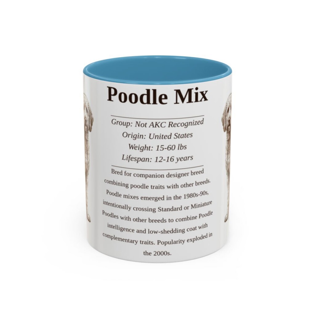11oz-poodle-mix-mug-writeup-light-blue 11oz Poodle Mix Mug, Light Blue, front view