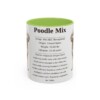 11oz-poodle-mix-mug-writeup-light-green 11oz Poodle Mix Mug, Light Green, front view