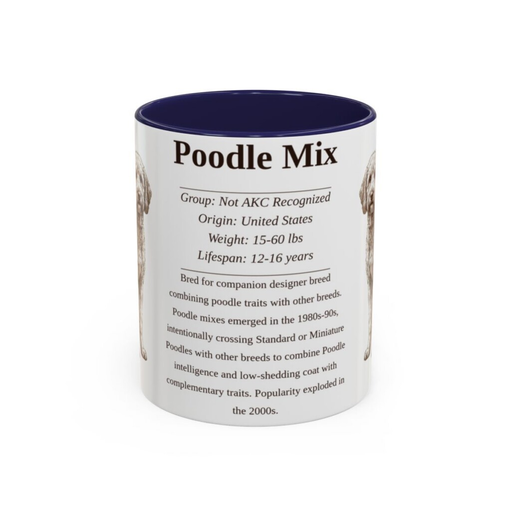11oz-poodle-mix-mug-writeup-navy 11oz Poodle Mix Mug, Navy, front view