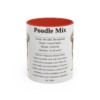 11oz-poodle-mix-mug-writeup-red 11oz Poodle Mix Mug, Red, front view