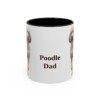 11oz-poodle-mug-dad-black-front 11oz Poodle Dog Dad Mug, Black, front view
